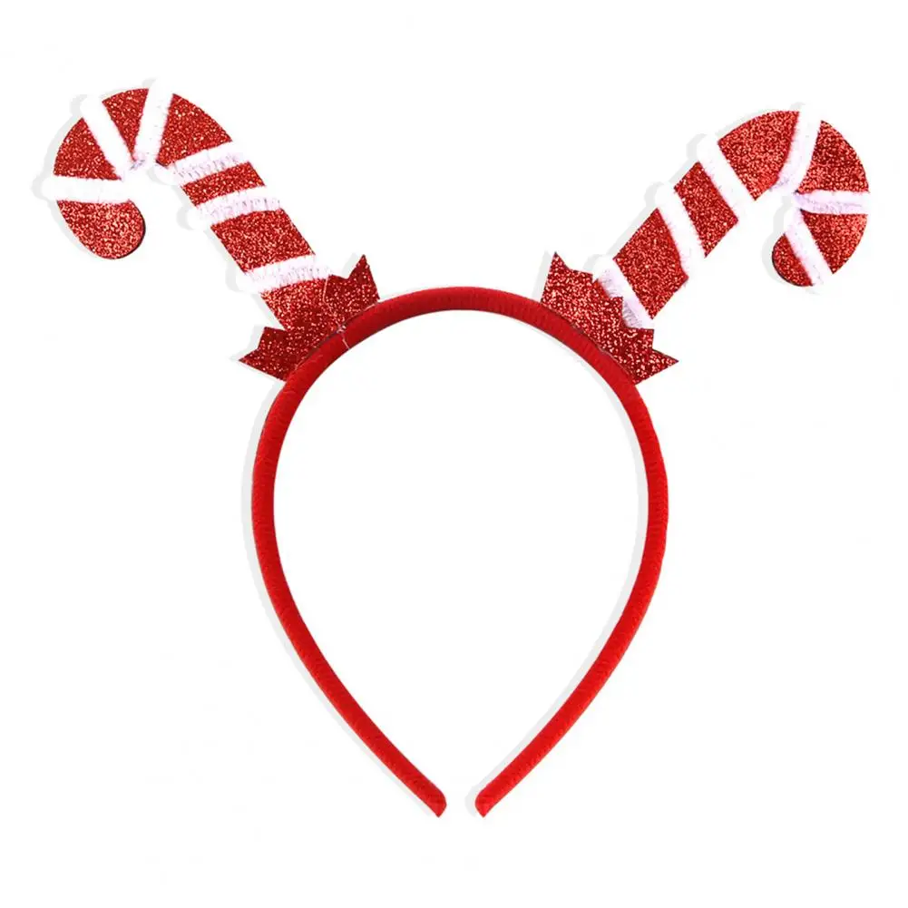 Christmas Headbands for Parties Photos Snowman Reindeer Santa Hat Antlers Plastic Festive Hair Hoop