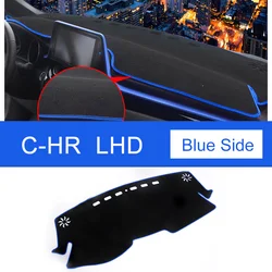 Premium Car Dashboard Sun Shade Mat - Instrument Cover Accessory (LHD Blue Side)