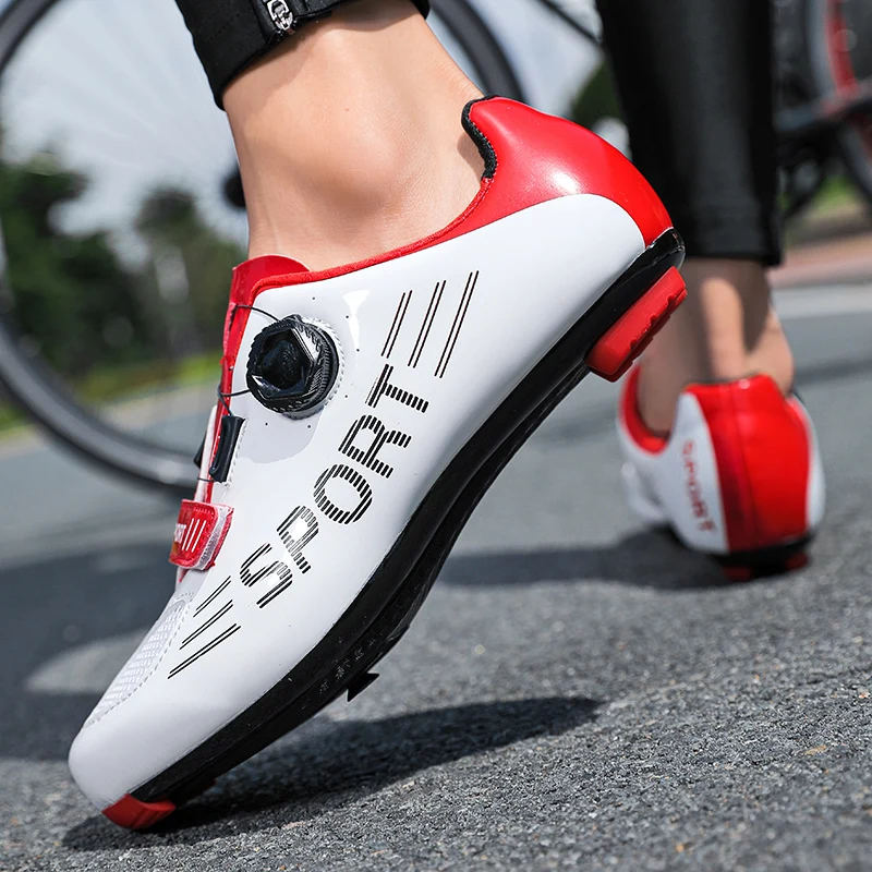 New men's and women's cycling shoes Outdoor sports shoes Couple's anti slip mountain road cycling shoes