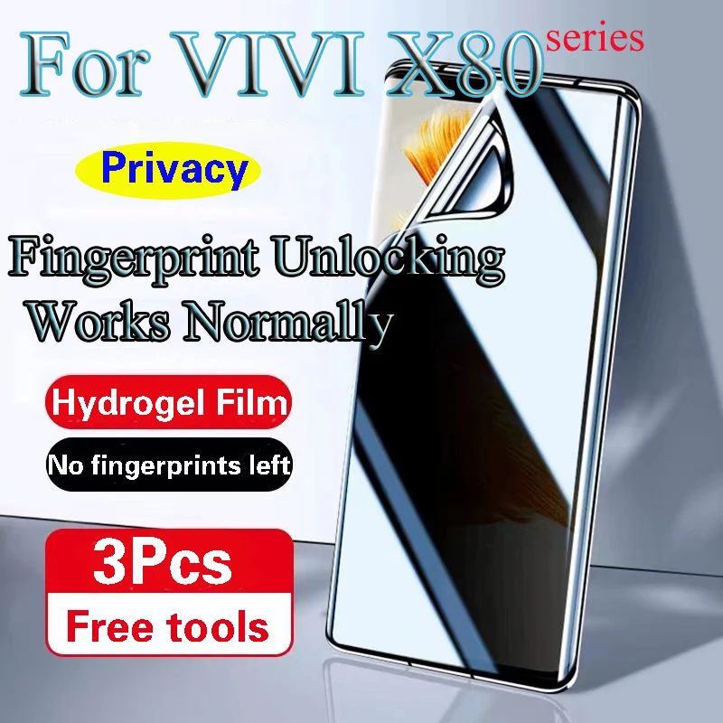 

Гидрогелевая пленка X80Pro для VIVO X80 Pro, защитная пленка для экрана с защитой от отпечатков пальцев, работает с блокировкой