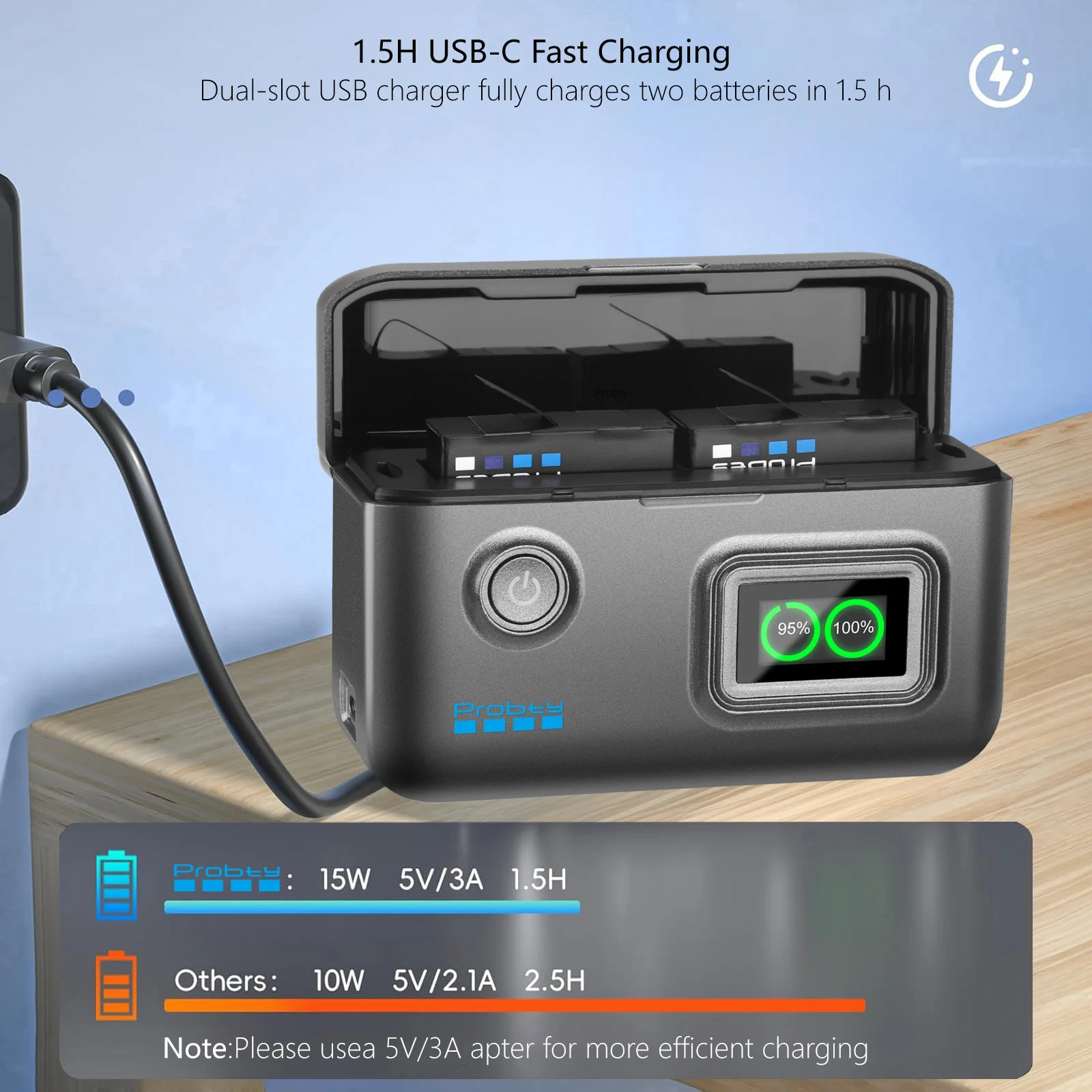 인스타360 에이스 프로 2 배터리 충전기 고속 충전 케이스 충전 허브 휴대용 인스타360 에이스 프로 2 전원 액세서리