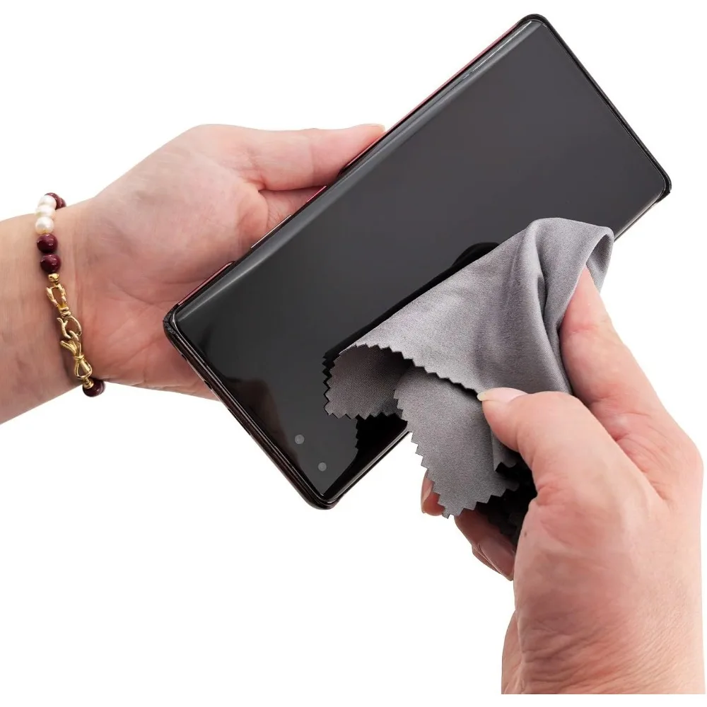 White Microfiber Eyeglass Cleaning Cloth for Electronics and Glasses