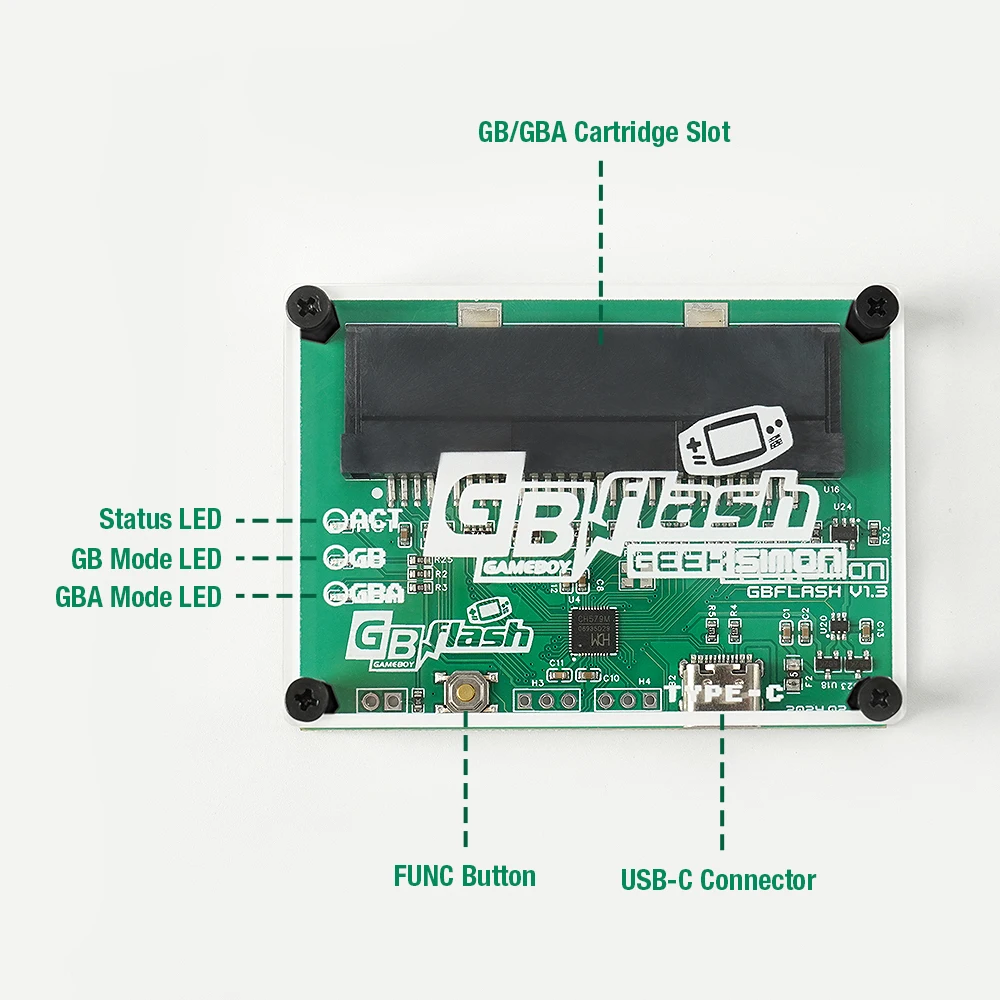 Spielkartenbrenner für Game Boy/Game Boy Advance Backup-ROMs Saves Game Rear Flasher für GBA/GBC-Patrone GB Cart  44