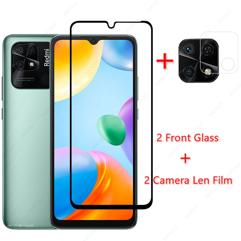 For Xiaomi Redmi 10C Glass for Xiaomi Redmi 10C Tempered Glass Screen Protector Front Film for Redmi 10C Note 11 10 Pro 5G 11S pelicula film redmi note 11 11s nfc tempered glass for xiaomi redmi note11 pro 5g screen protector redmi note11 11pro 11 s glass