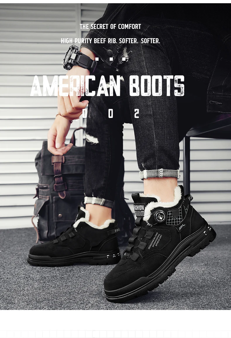 Fodrade Vinterskor Herr | Boots Boots för Män • Shoeking.se