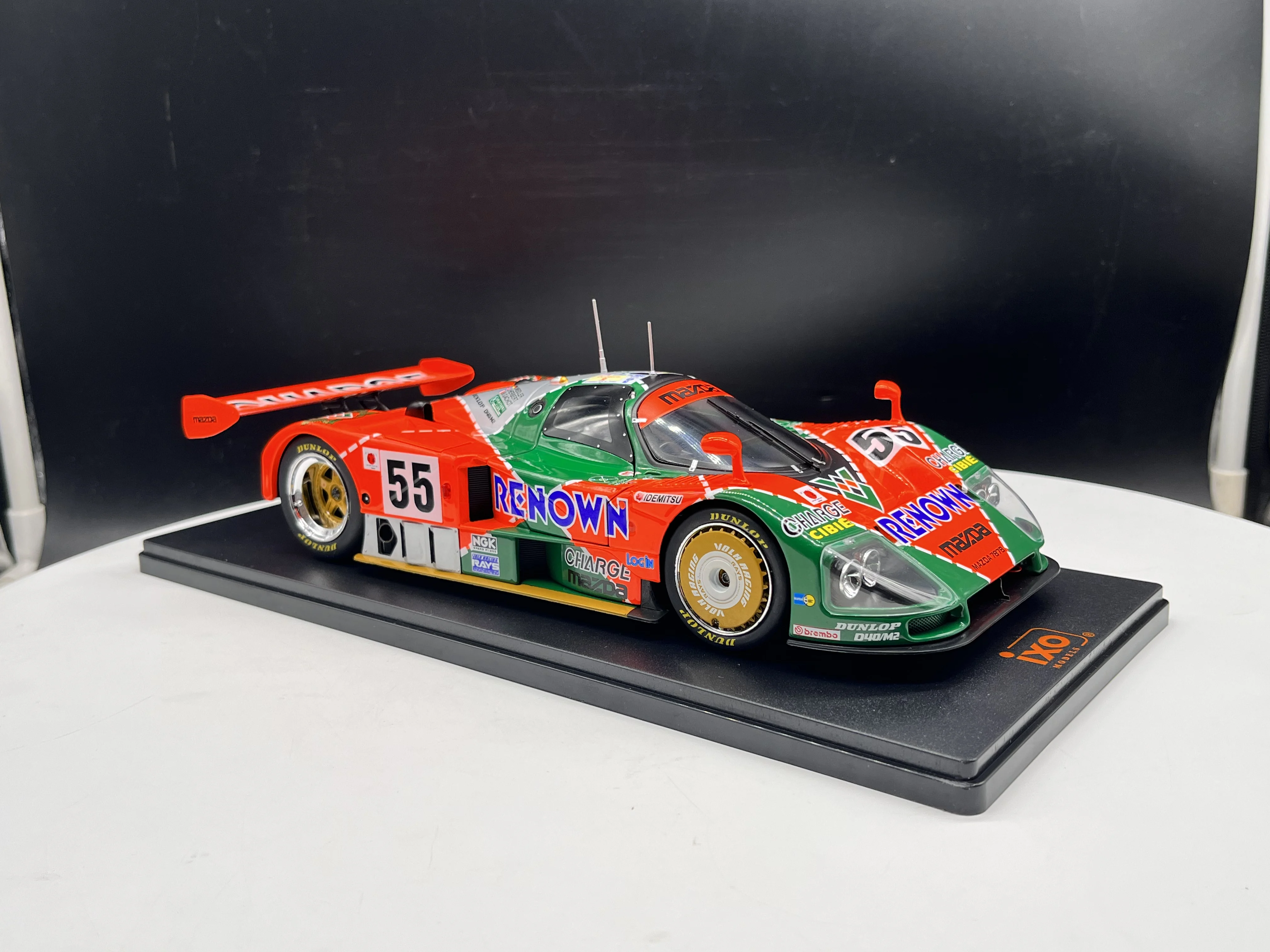 ミニカー IXO 1/18 Mazda 787B IXO 1/18 Scale Mazda 787B Alloy White & Blue Livery Sports