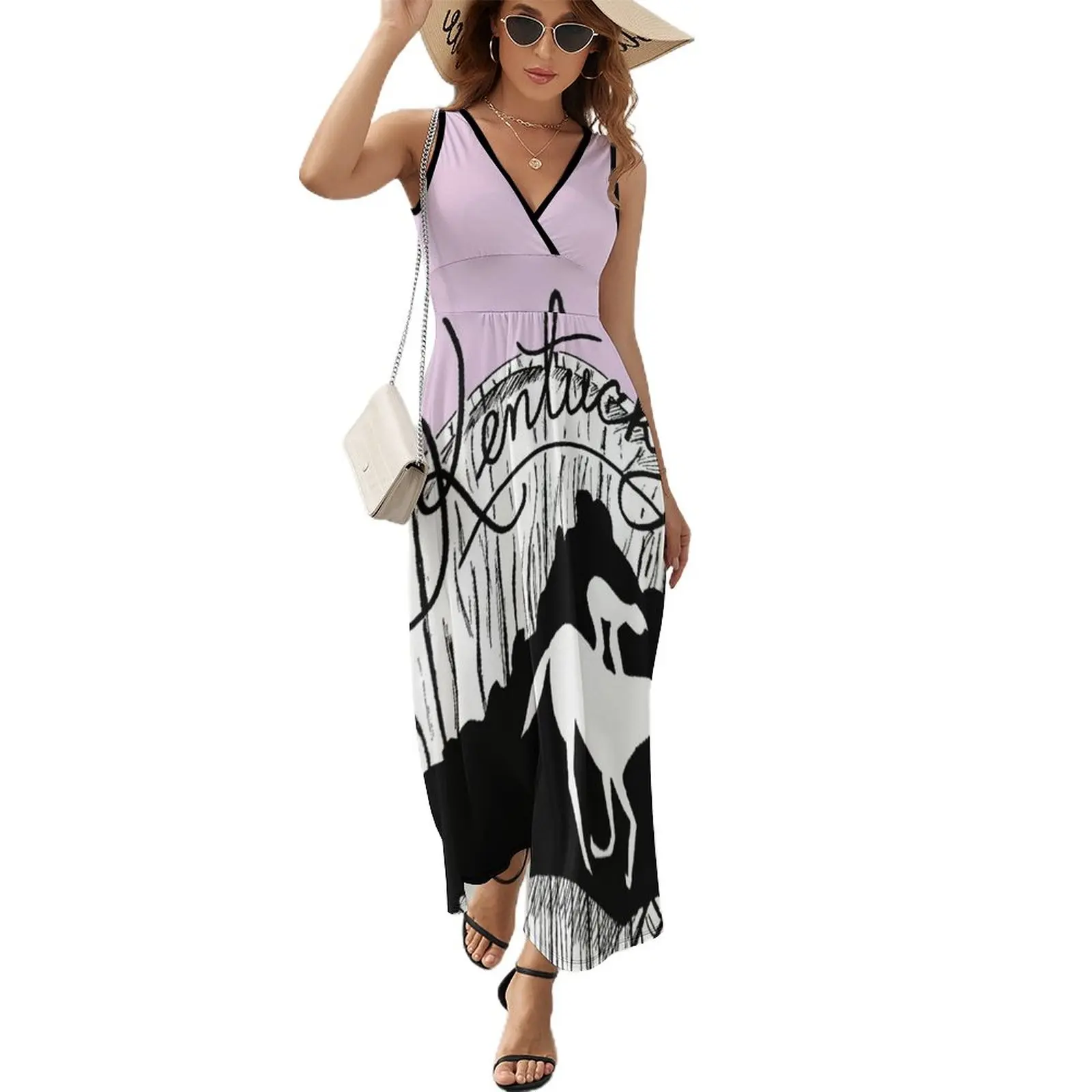 

Kentucky Sleeveless Dress elegant guest wedding dress Woman clothes Women's dresses long sleeve dress