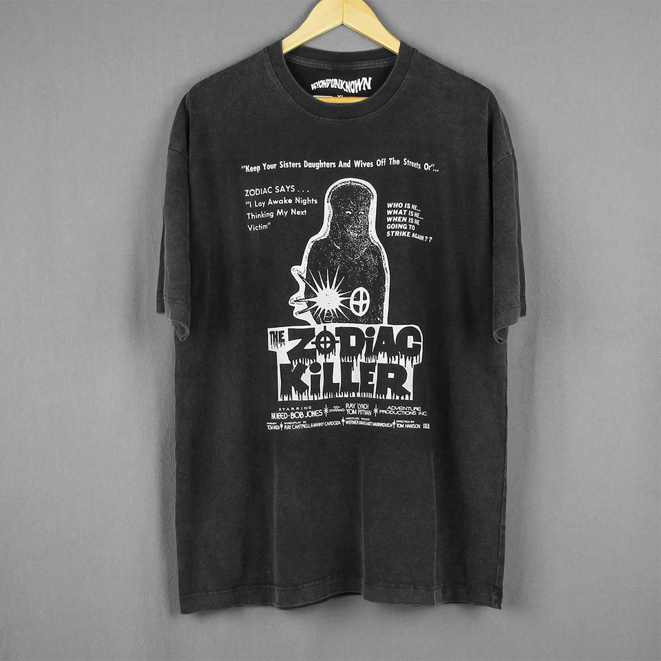 The Zodiac Killer T Shirt Horror Cult Movie 1971 Maniac Memories