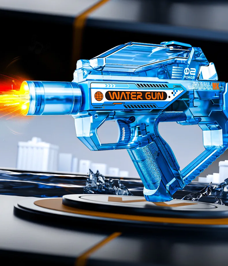 Electric Water Gun Fully Automatic Pistol With Led For Outdoor Play_voghion.com
