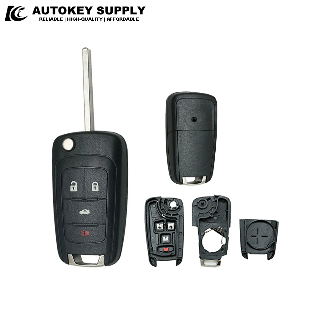 Per Buick Regal 4 Pulsanti Flip Key Shell Autokeysupply Akbkf105