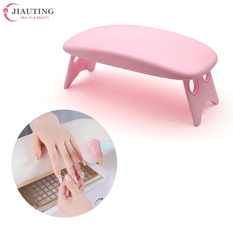 Folding Nail Hand Manicure Rest Arm Stand Pillow Cushion Holder Table Desk Armrest Sponge Support Mat Polish Tool Practice Salon