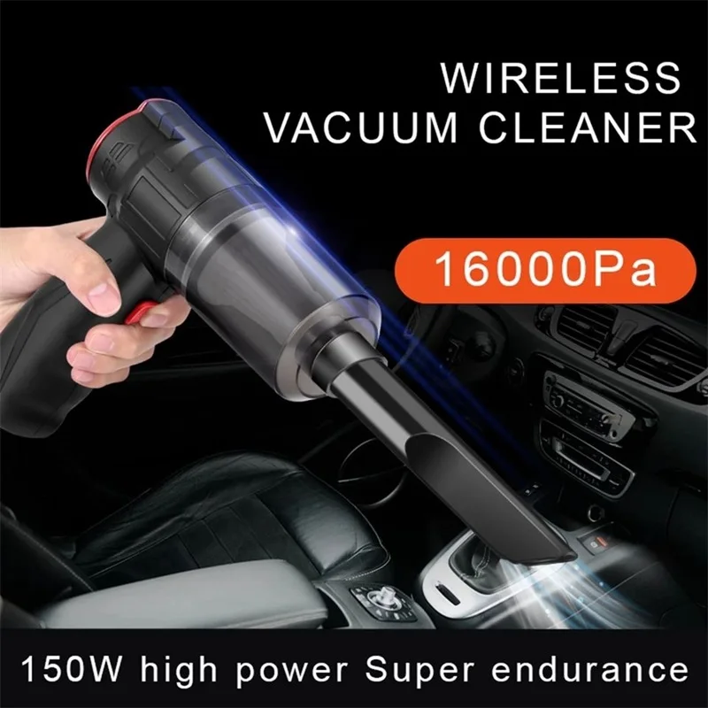 16000Pa Car Vacuum Cleaner Wireless Powerful Suction Vacuum Cleaner Handheld Portable Mini For Auto Interior Home
