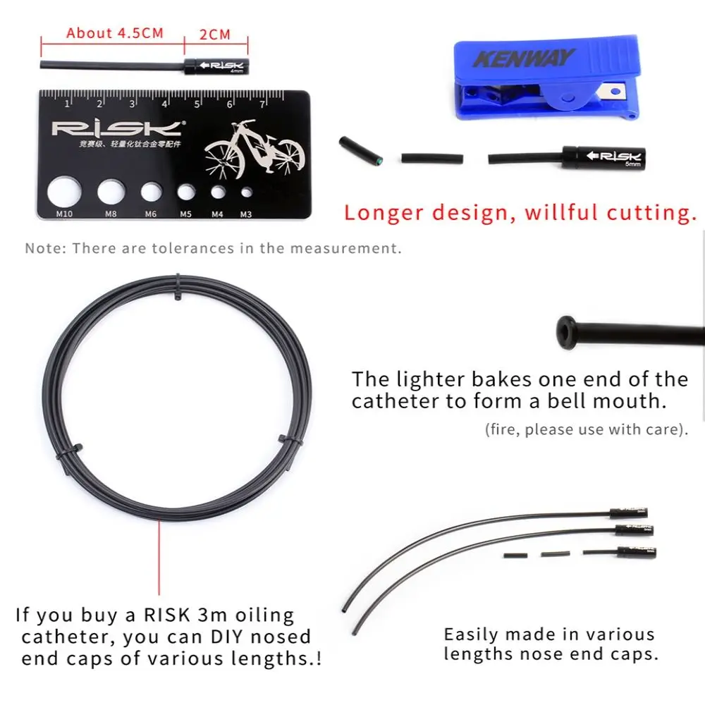 4mm/5mm Brake Derailleur Luminous Shift Cable Oiling Nosed End Cap Dustproof Plug Shift Cable End Cap Brake Dust Cover