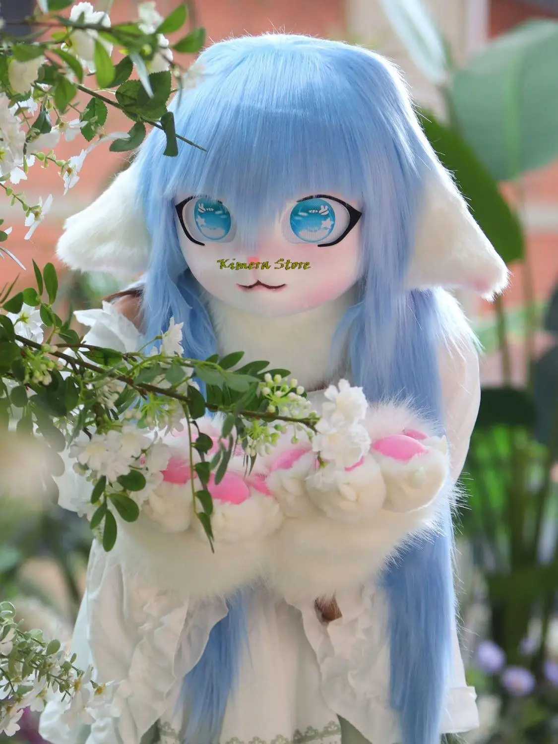 Fursuit Kigurumi Headsets Furry Cosplay Costumes Rubbit Doll Cat Costumes Animal Heads Wearable Kig Headsets Lolita