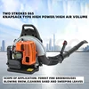 Backpack Type Blower Gas Powered 4HP 2-stroke Gasoline Blower Air-cooled Lawn Blower Gasoline Snow Blower Blade Blower Fire Exti 4