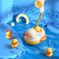 2 Styles Cute Water Bath Duck Shower Electric Spray Bathroom Kids Baby Toy Bathtub New Game Faucet Swimming for Girl Gift