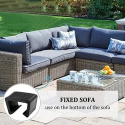 4PCS Outdoor Patio Chair Plastic Furniture Clips Anti-Deformed Sofa Clips Wicker