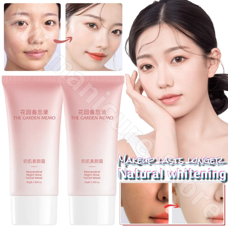 Moisturizing and Whitening Facial Skin Cream Covers Dull Skin and Brightens Skin Tone Deeply Nourishes and Naturally Whitens