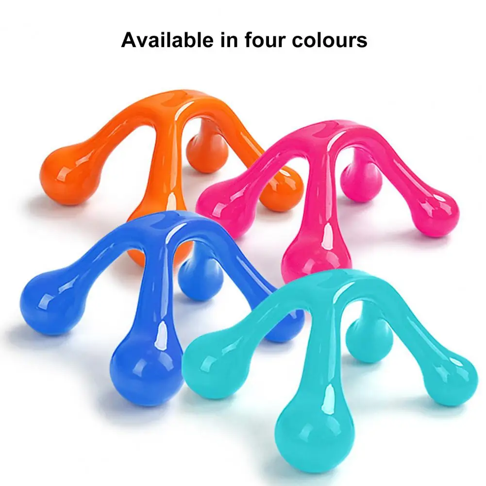 Handheld Full Body Massager 4 Legged Pressure Point Muscles Recovery Physical Therapy Shoulder Arm Neck Back Feet Massage Tool, handheld massager