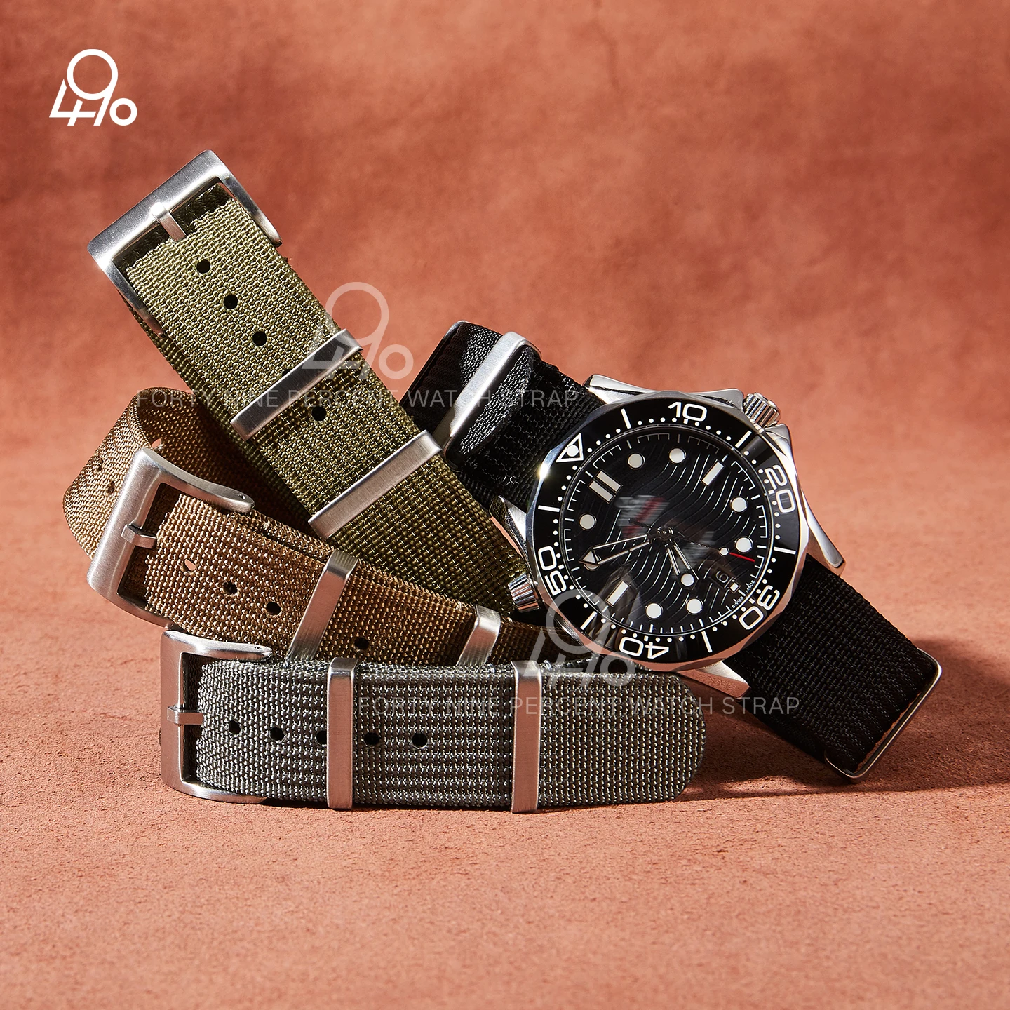 Premium Woven Nylon Fabric Watchband - Versatile One-Piece Design (Multiple Sizes Available)