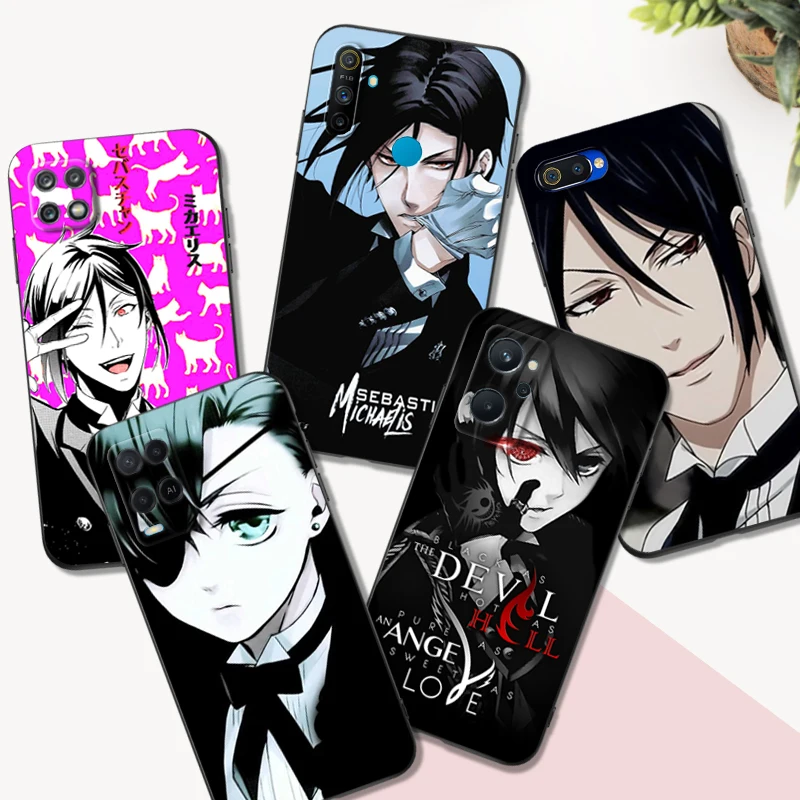 Custodia In Tpu Nero Per Realme Q5 X Xt X2 X3 Superzoom X50 V13 Q3I X7 Pro Ultra Gt Master Edition Black Butler