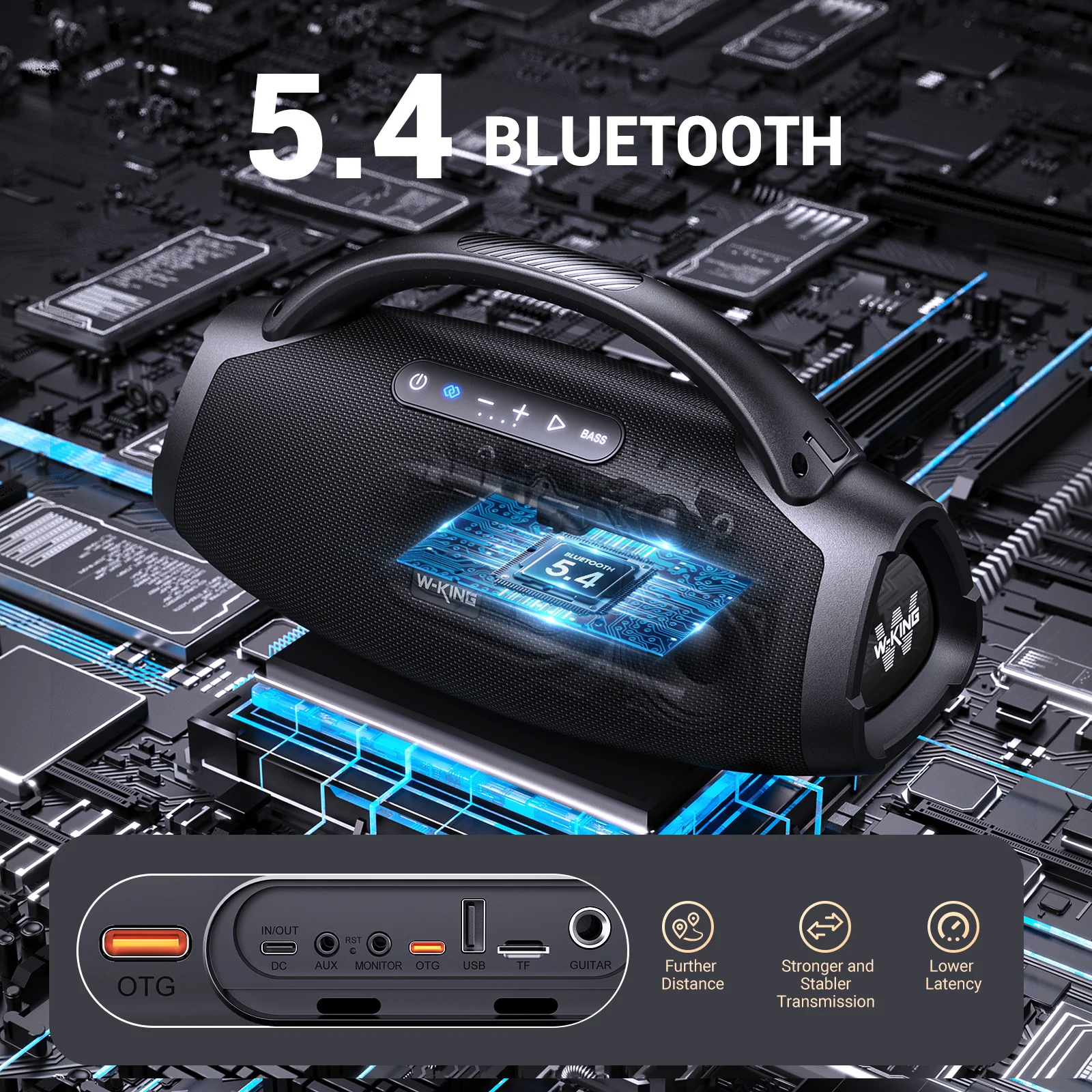 W-KING 120W MAX ワイヤレススピーカー Amazon.co.jp: W-KING 120W MAX 70W RMS Bluetooth Speaker Deep