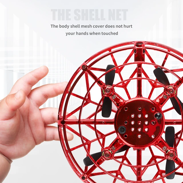 Mini Flying Ball Helicopter RC UFO Drone Aircraft Boys Hand Controlled Spinner Toy Infrared RC Quadcopter Induction Kids Toys 4