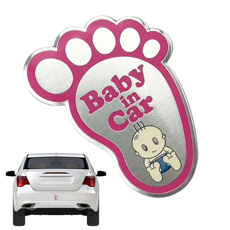 

Baby In The Car Stickers Baby In Car Sign For Car Cute Baby In Car Foot Sticker Kids In Car Decal Sticker Warning Open Door Sign