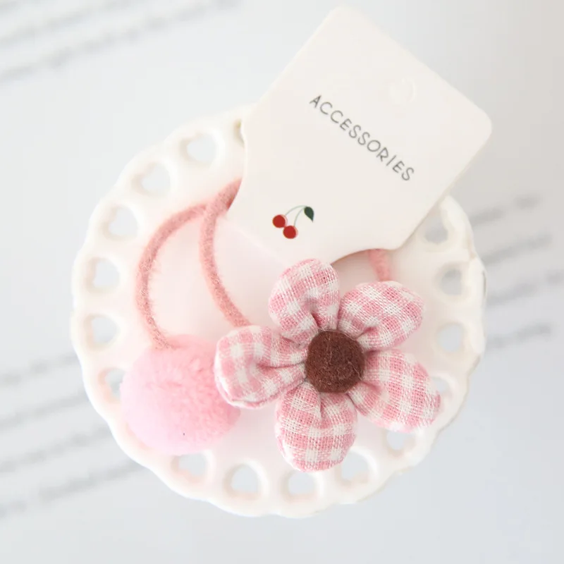 2Pcs Cute Princess Headwear Elastic Headband Children Ropes Baby Girls Bowknot Rubber Hair Band for Kids Headdress Accessories