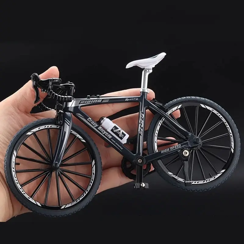 DIY Alloy Simulation Bicycle Model Toys Ornaments Mini Bicycle Decoration Racing Toy Model Collection