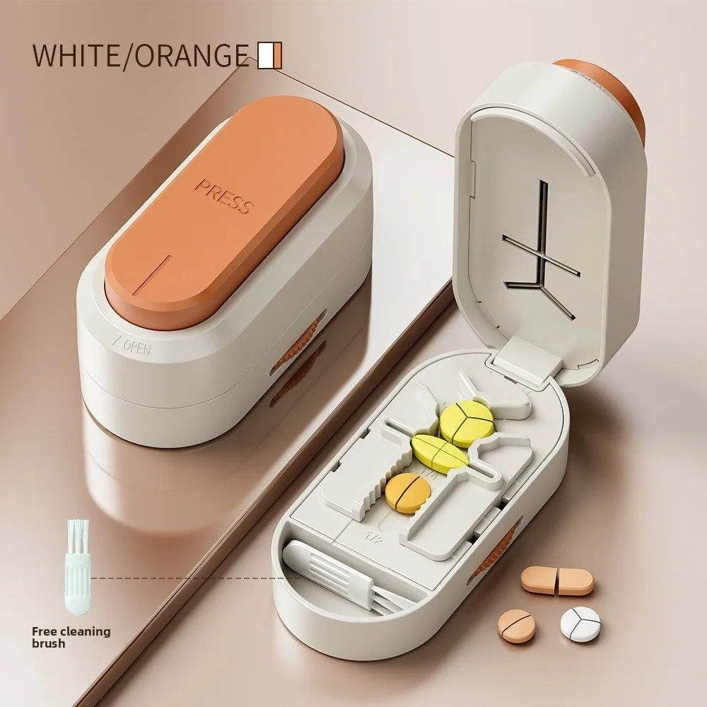 Quartering Pill Cutter Storage Box Portable Drug Tablet Medicine Dustproof thumbnail 12