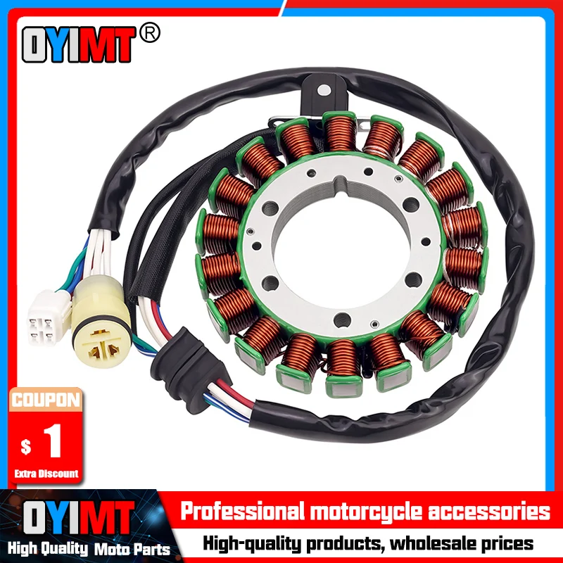 

Motorcycle Generator Stator Coil Comp For Yamaha YFM400A Kodiak 2WD YFM400F Grizzly YFM400FA YFM450FWA YFM450FWAN 4WD YFM45FX