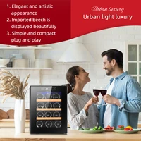 Electric Wine Refrigerators Constant Temperature Wine Cabinets Red Wine Coolers Tea Refrigerated Cabinets 8 Red Wines Cabinets 2