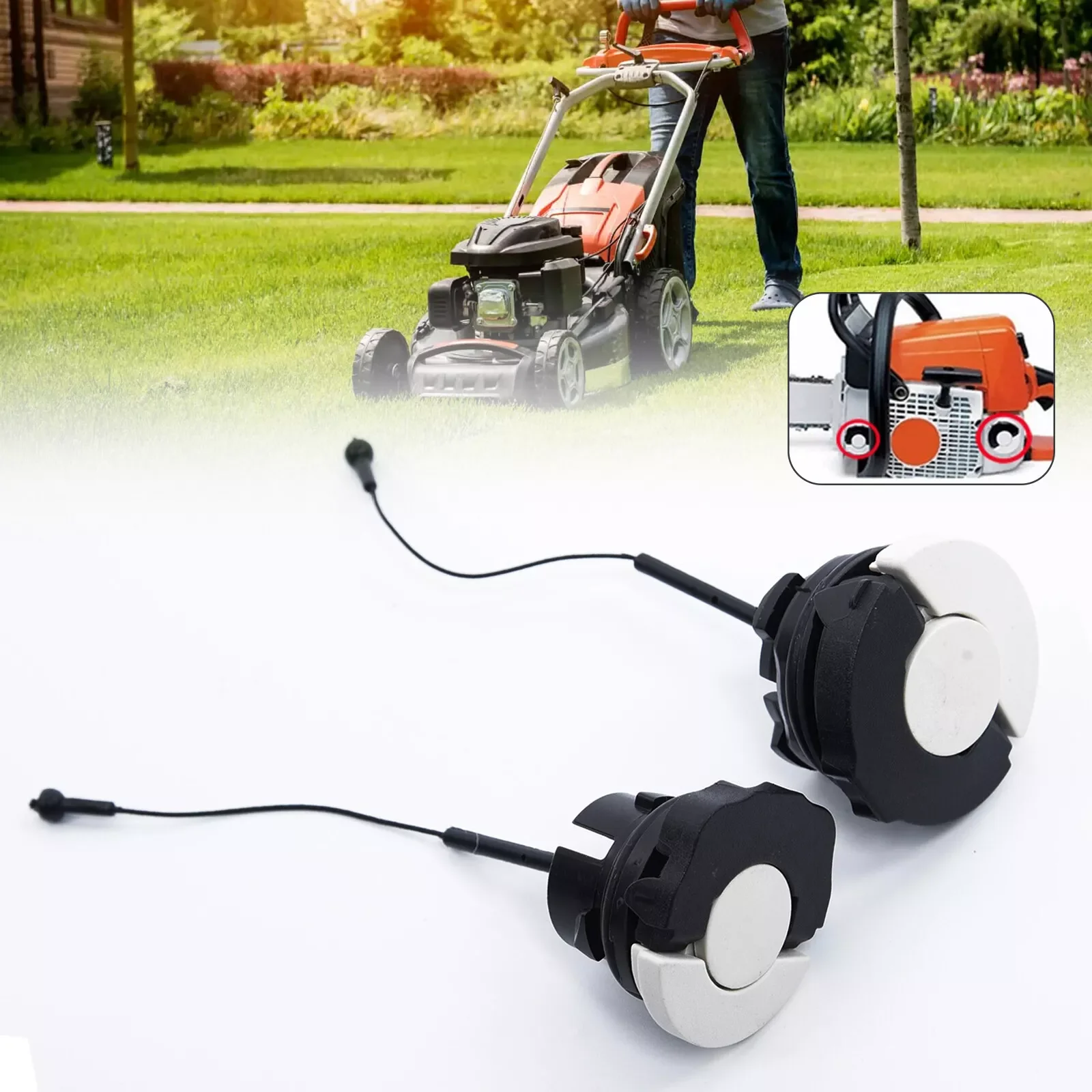 Fuel Tank Cover Fuel Tank Cap Fuel Cap 1/2pcs Fuel Cap & Oil Cap For STIHL MS171 MS181 MS192T MS200T MS210 MS211 MS230 MS250 Tank Cover Chainsaw Accessories