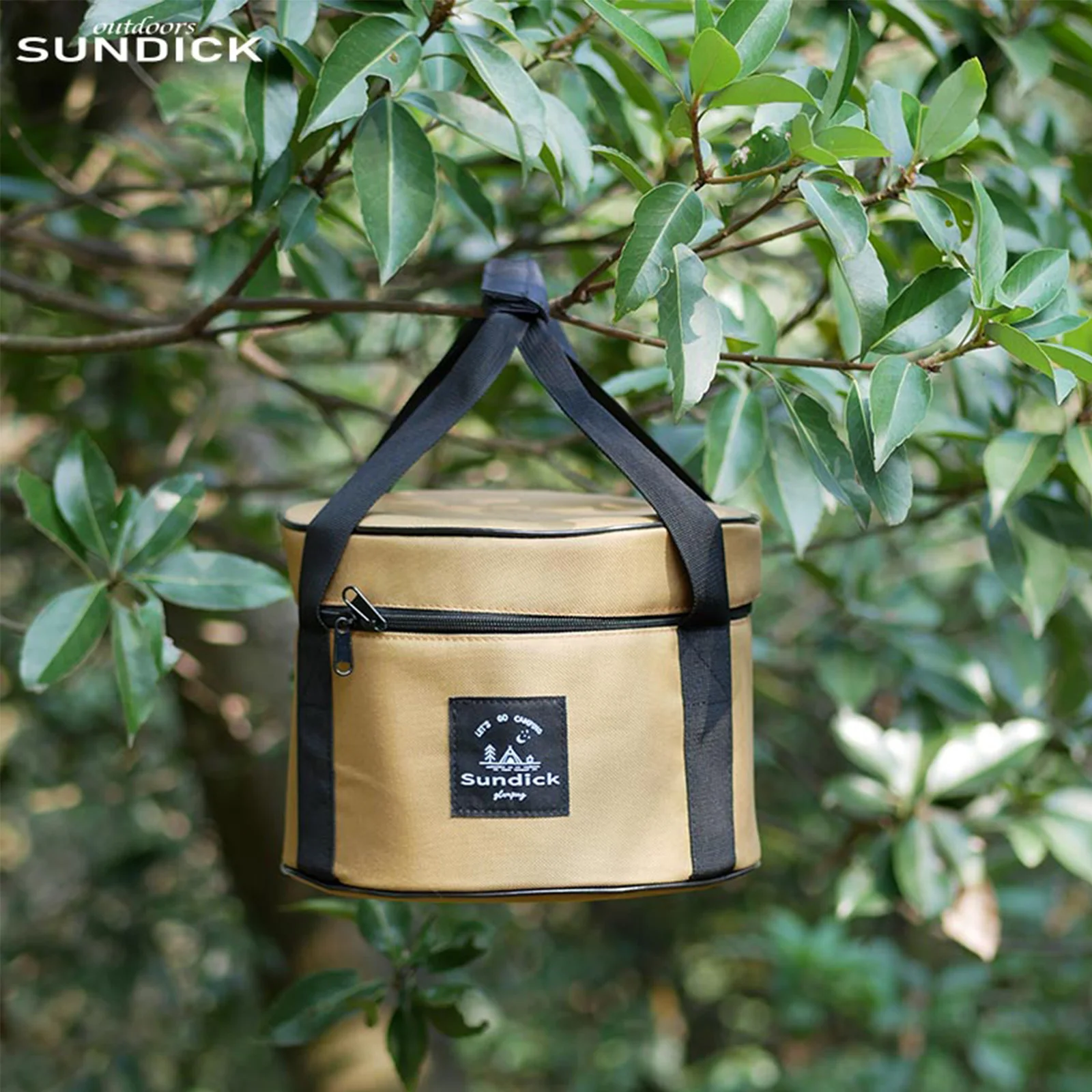 Storage Bag Camping Storage Bag Camping Cookware Bag 14/9L Dinnerware Organizers Oxford Cloth Pot Storage Bucket Waterproof Travel Cutlery Carrying Bowl Cups Container