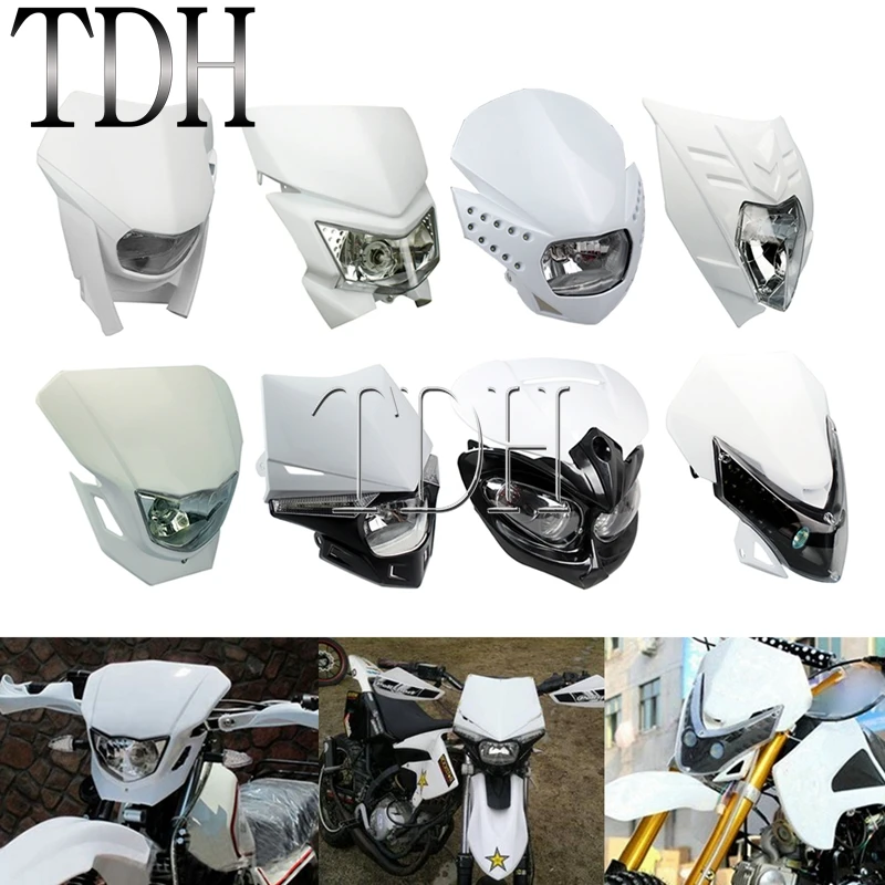 Fuoristrada Dirt Bike Faro Per Suzuki Dr Drz Rmz Rm 70 85 125 250 450 650 Yamaha Wr Yz Honda Supermoto Head Lamp Mask Carenatura