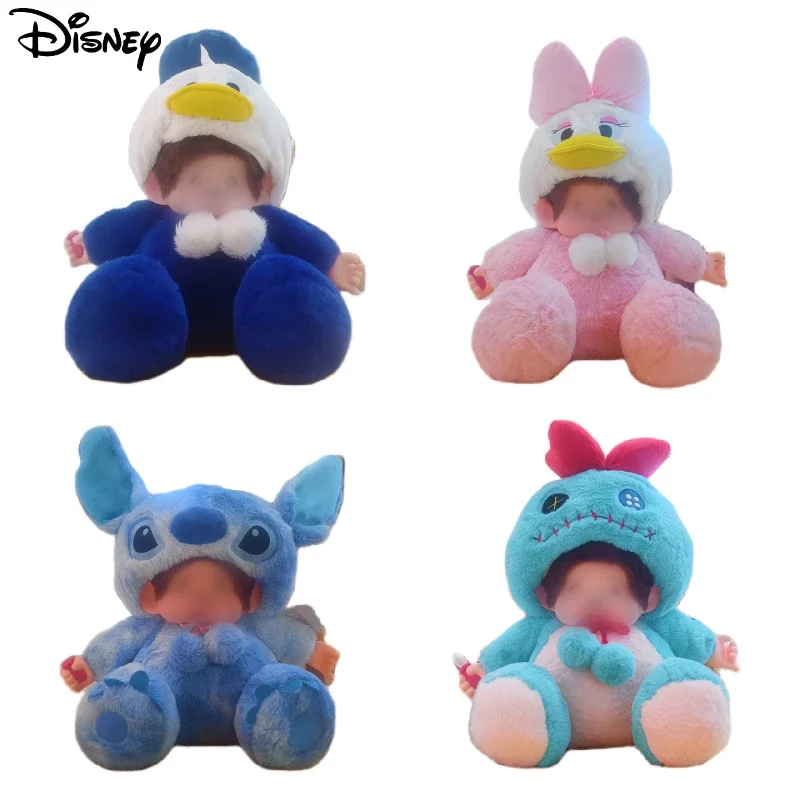 45cm-disney-donald-duck-daisy-drag-mengqiqi-plush-doll-stitch-angel-plush-toy-hat-removable-joint-movable-holiday-birthday-gift