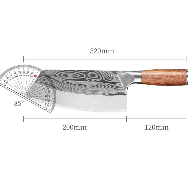 BAKULI-1 pz mannaia per carne domestica, coltello da affettare affilato mannaia da cucina, chef dell'hotel uccidono coltello da pesce lama coltello da pesce 6