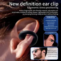 T75 Sport Bone-Conduction Bluetooth 5.3 Earphones HiFi Sound Wireless Headphones Earclip Waterproof Open Ear Headset Earring 2