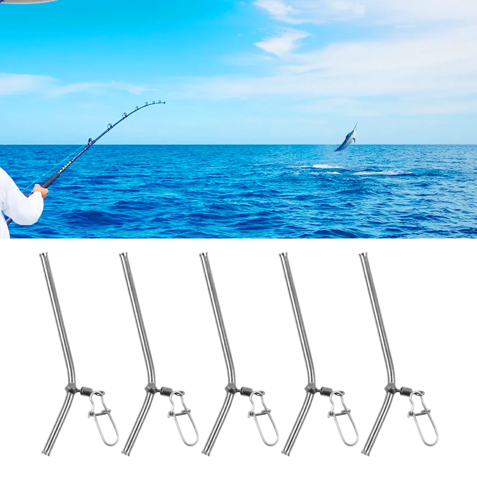 5 Stück Angel waage Anschlüsse 50mm 70mm 90mm kleine Art Messing rohr Fisch gerät Anti Tangle Pesca Iscas Werkzeuge Zubehör n e w – Detail 7