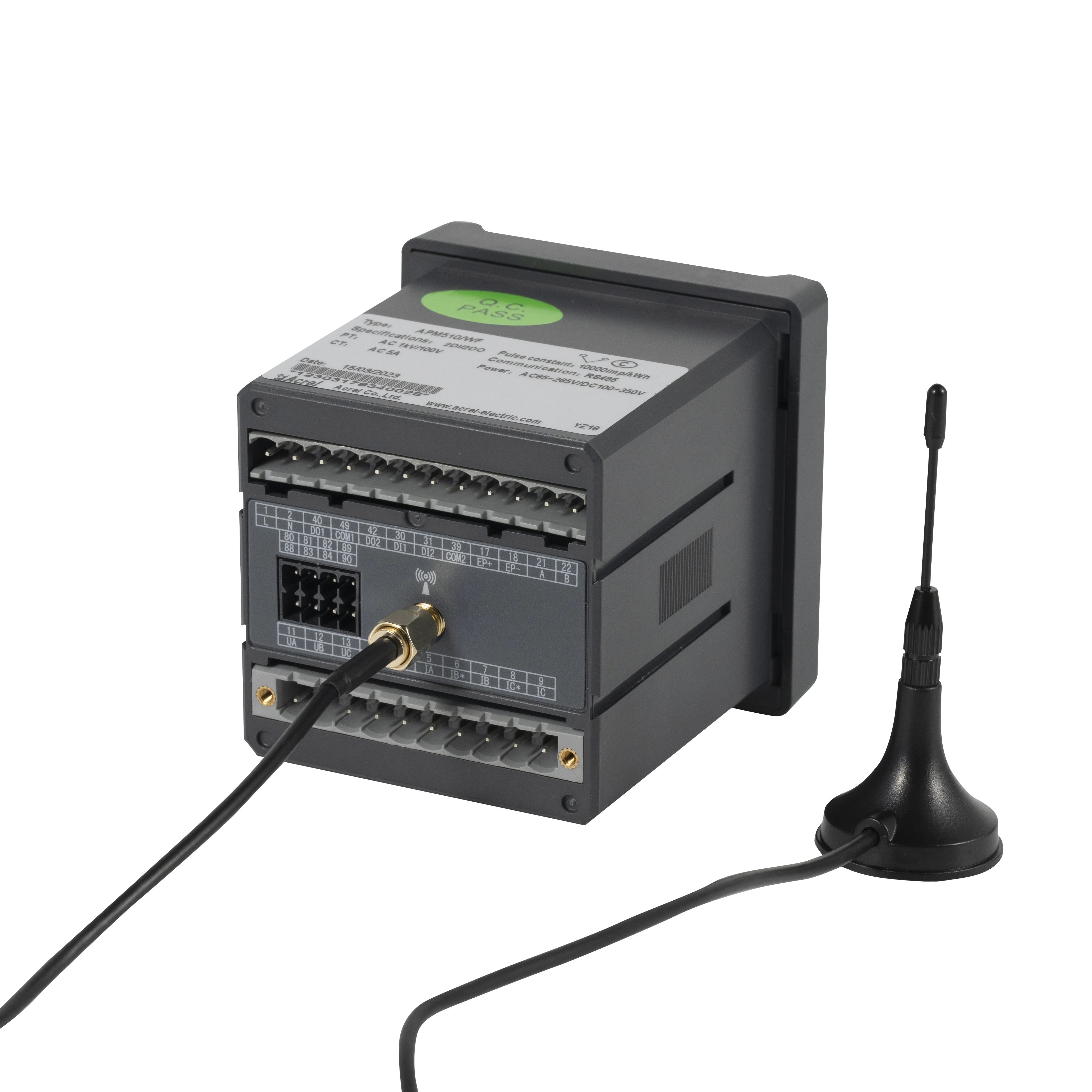 네트워크용 MSEthernet 패널 미터 APM520 삼상 모드버스-tcp/ip 전력계 산업용 결함 기록 기능 포함