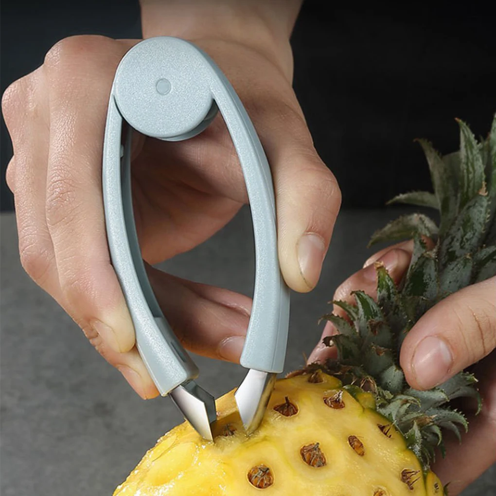 Pineapple Eye Peelers Stainless Steel Strawberry Slicer Clamp Cafe Hotel Kitchen Peeling Gadgets