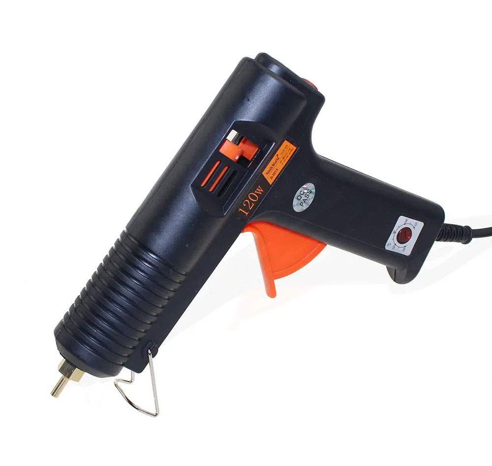 Hot Melt Glue Gun 120W 11mm Adhesive Thermo Glue Gun Handy Heater Temperature Control Industrial With Glue Stick