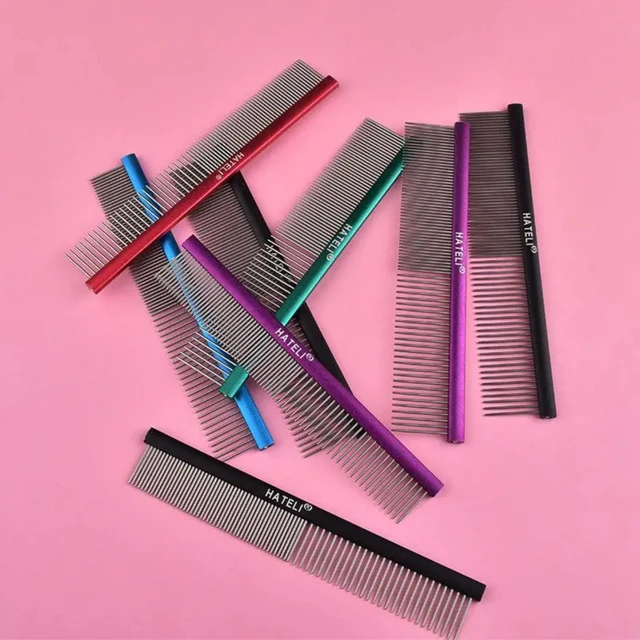High Quality Pet Dog Comb Small Size Grooming Comb For Shaggy Cat Dogs Barber Grooming Tool Salon Pet Grooming Stainless Comb High Quality Pet Dog Comb Small Size Grooming Comb For Shaggy Cat Dogs Barber Grooming Tool Salon Pet Grooming Stainless Comb