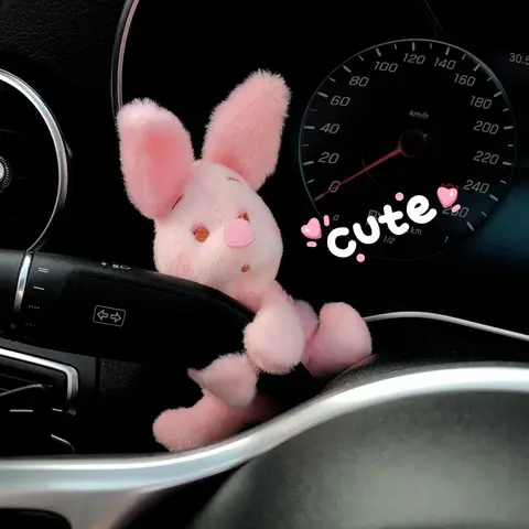 Lovely Pig Plush Creative Gift Car Windshield Wiper Home Decoration Kawaii Home Office Accessories Ornament