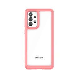Vibrant Shockproof Protective Back Cover for Galaxy A53 (RED)