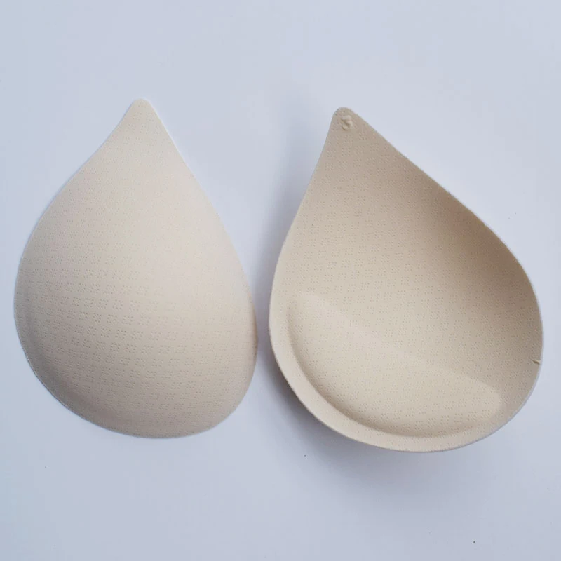 1 pair Soft Imitation Latex Bra Inserts for Sports Bra Replacement Bra Cup Yoga Bikini,Pushes both up and in,Removable Bra Pads