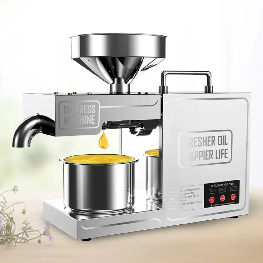B03 Commercial peanut residue new frying oil machine automatic oil press machine multi-function intelligent oil press machine 2