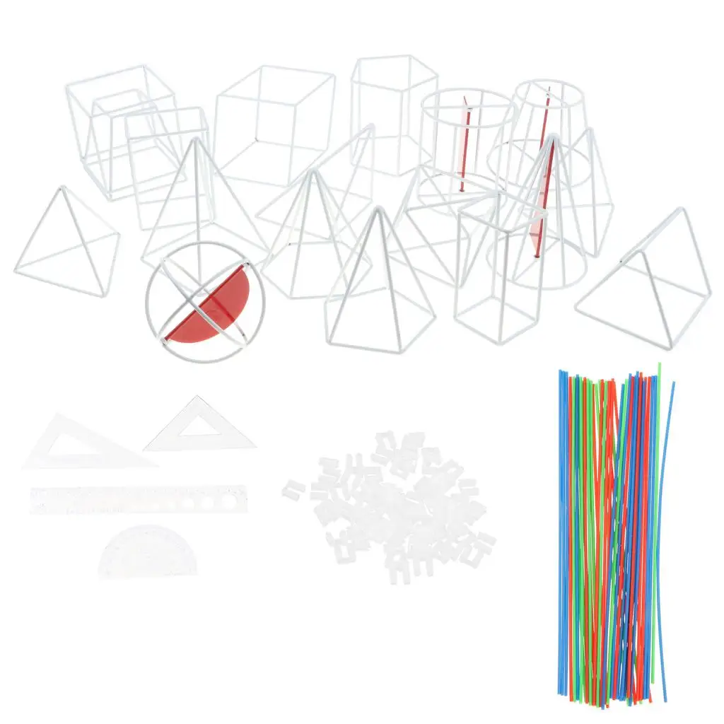 18x Assorted Geometric Geometry Mathematics Learning High Toy