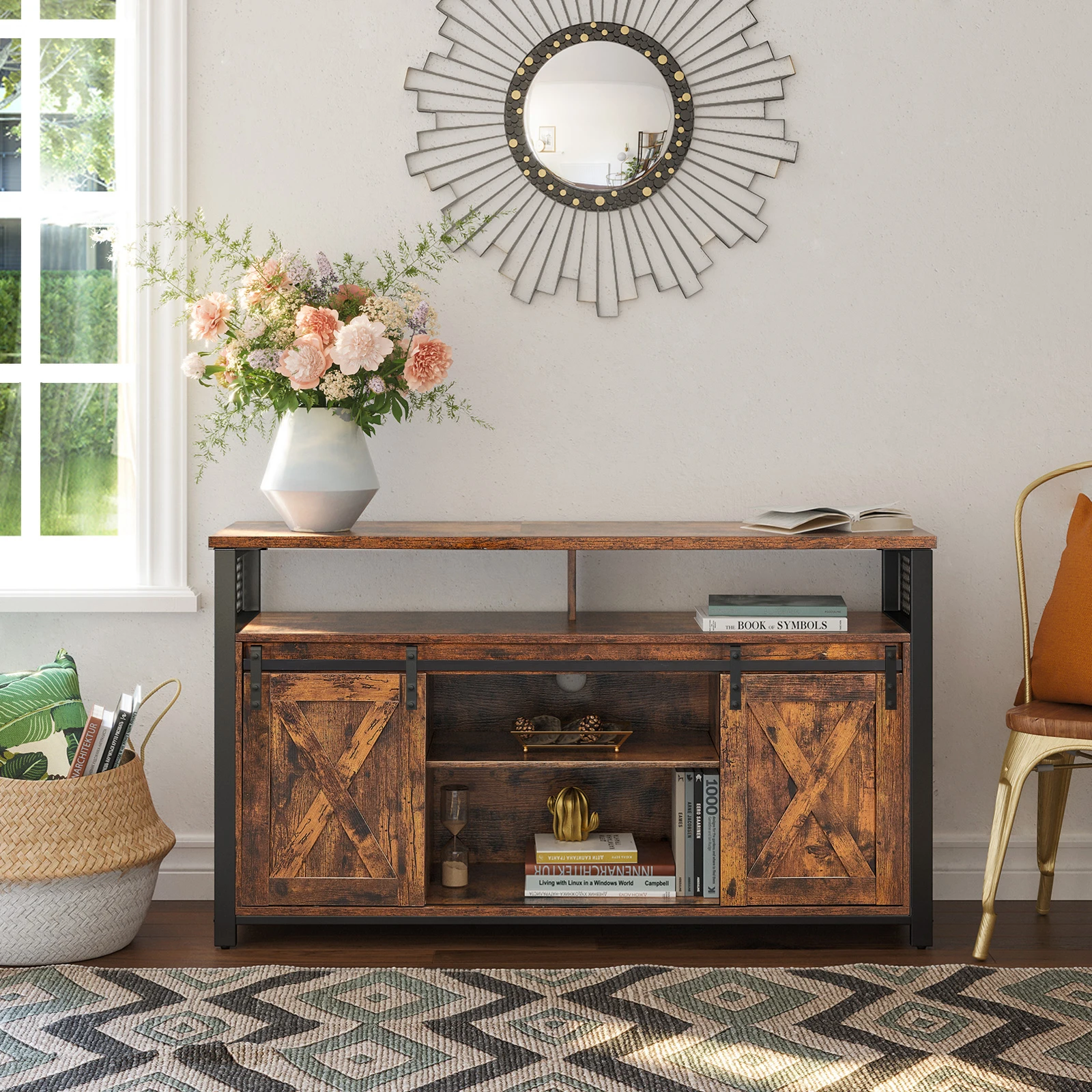 Meuble sous évier Vasagle 2 portes & étagères, 90x60cm blanc – à JoyBuy at JoyBuy
